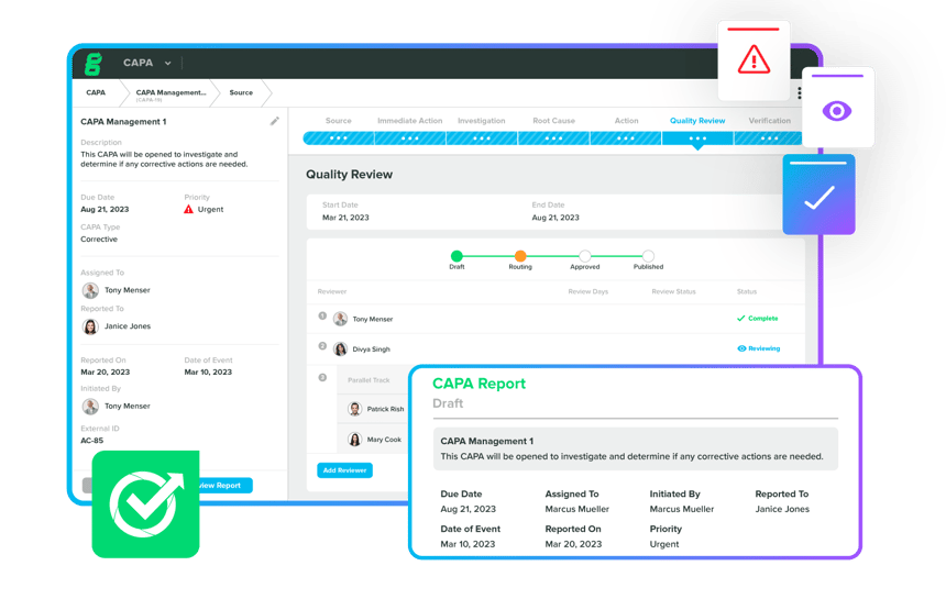 GG Quality Process and CAPA Management